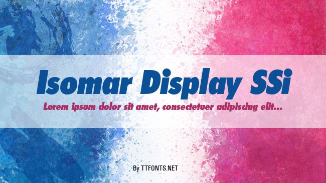 Isomar Display SSi example